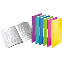Leitz Carpeta de fundas- A4- 40 fundas- Capacidad para 80 hojas- Fundas transparentes- Colores surtidos- Gama WOW…